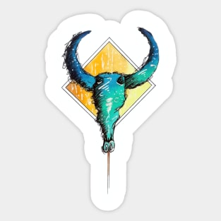 Buffalo head Sticker